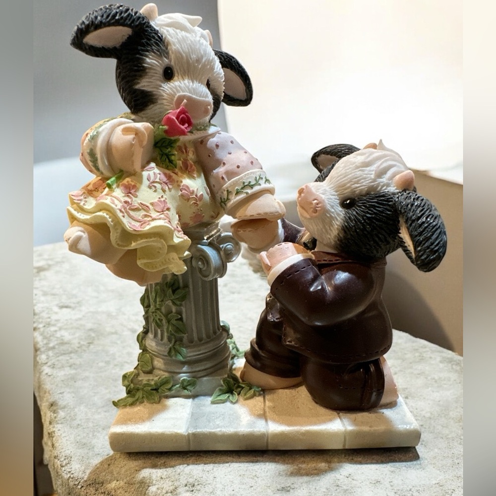 Mary's Moo Moos For Heifer My Love 2002 Enesco Mary Rhyner Nadig NWOB